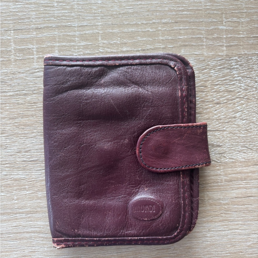 Vintage Mundi Genuine Leather Nappa Brazil Wallet Horizontal Flipfold